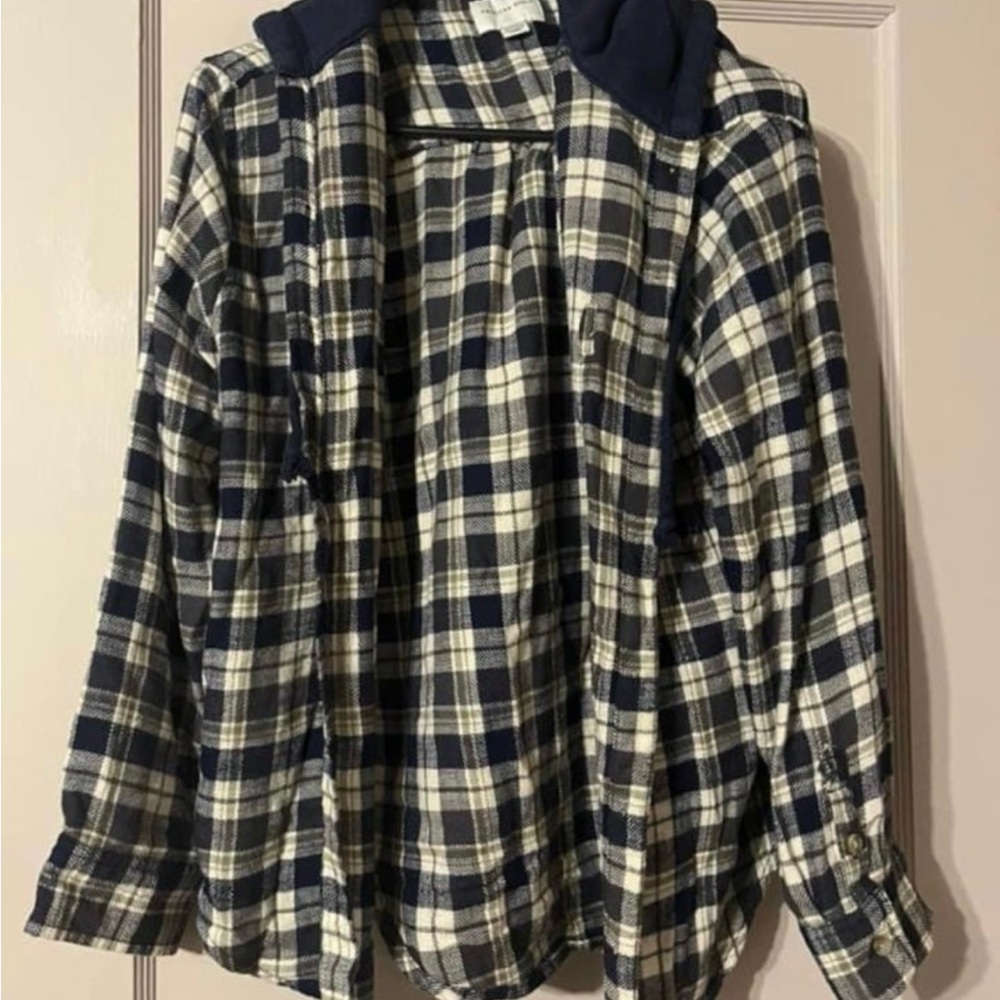 American Eagle Hooded Flannel
